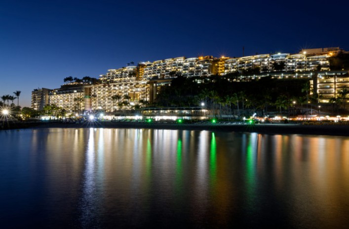 Anfi Beach bei Nacht