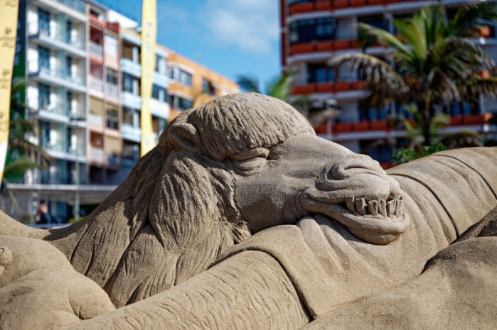 Sandskulptur in Las Palmas (Belén 2022)