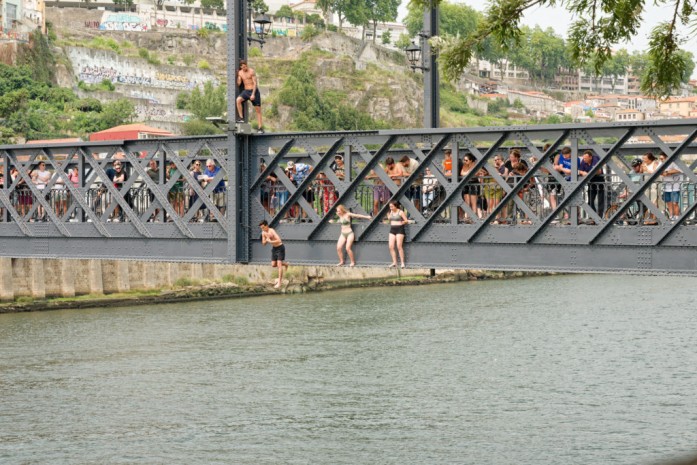 Brückenspringer Ponte Dom Luís, Porto